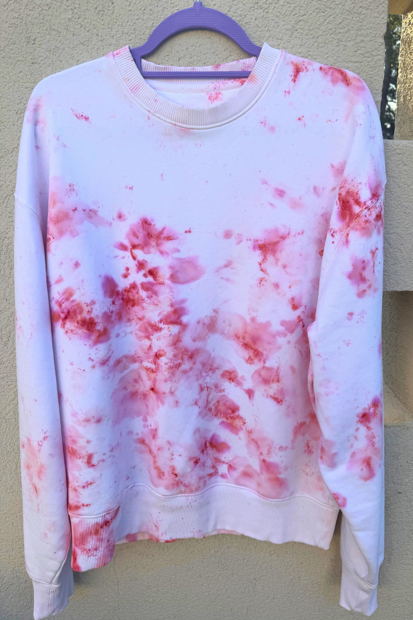 DAHLIA Organic Cotton Sweatshirt in Cherry Blossom
