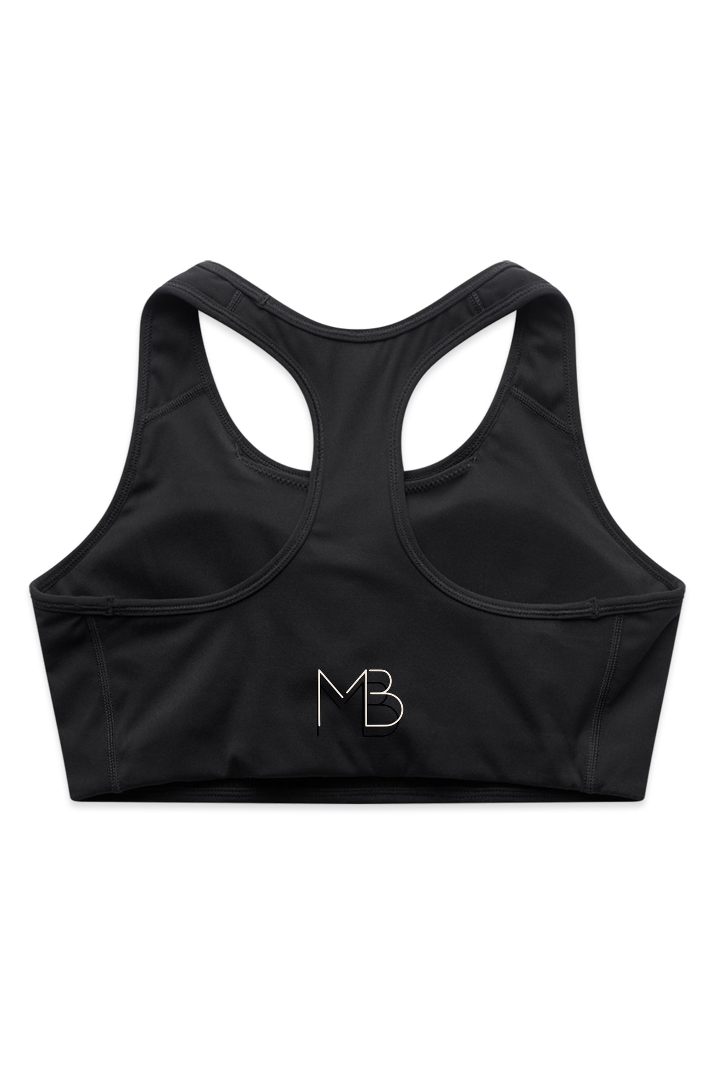MAREA Active Bra Top in Black – recycled nylon sustainable sports bra by Meraki Beach