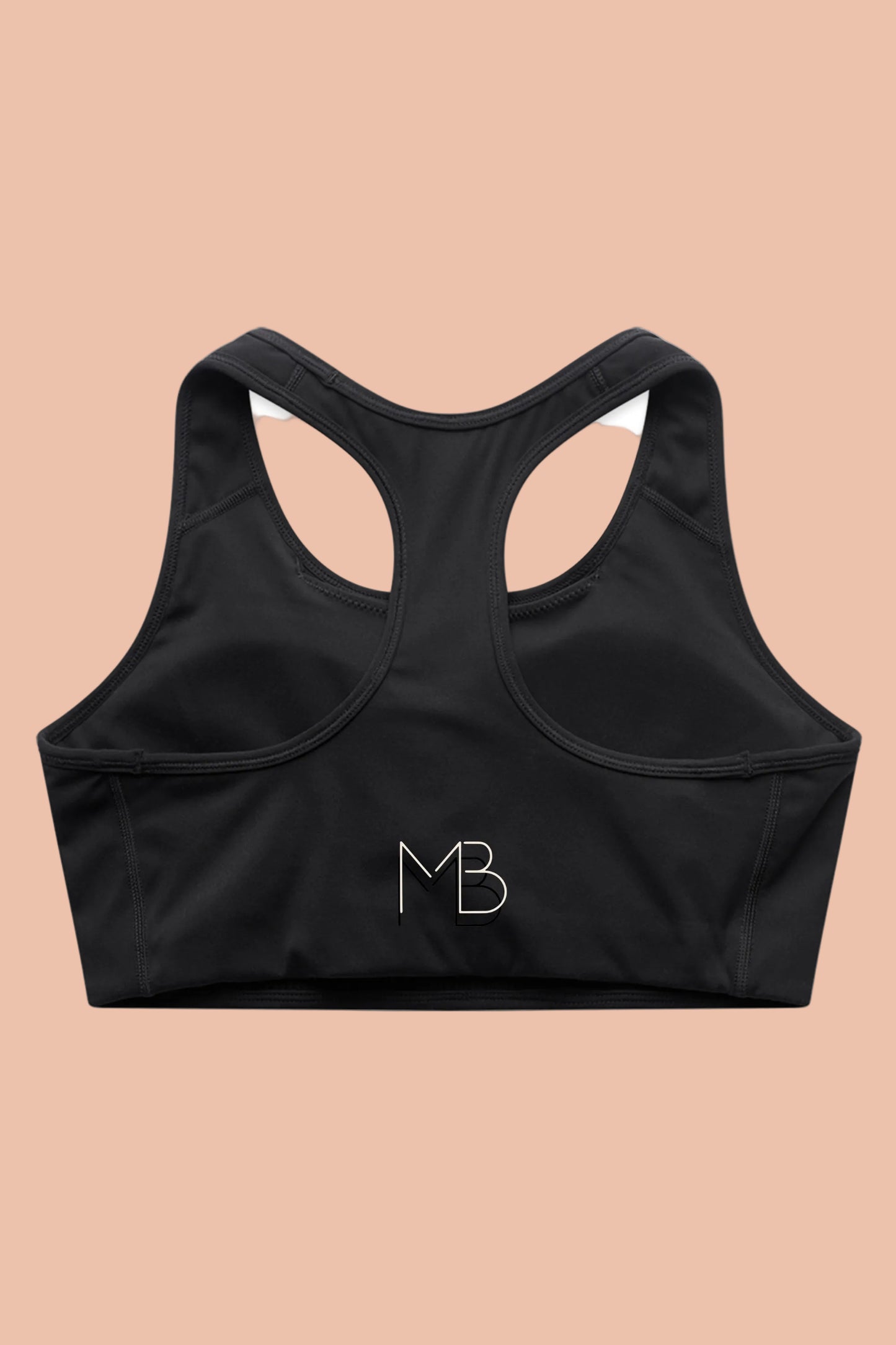 MAREA Active Bra Top in Black – recycled nylon sustainable sports bra by Meraki Beach