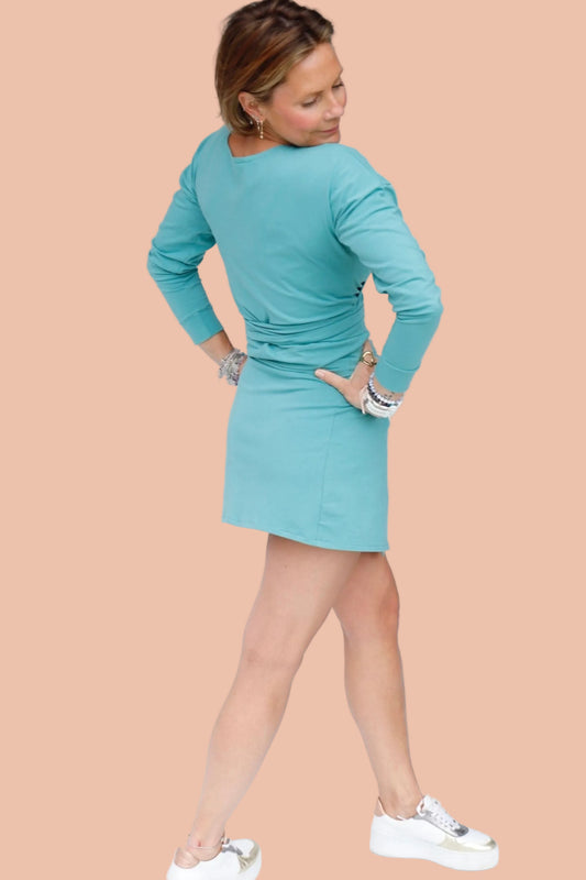 SAGE GREEN ORGANIC COTTON WRAP SKIRT BY MERAKI BEACH