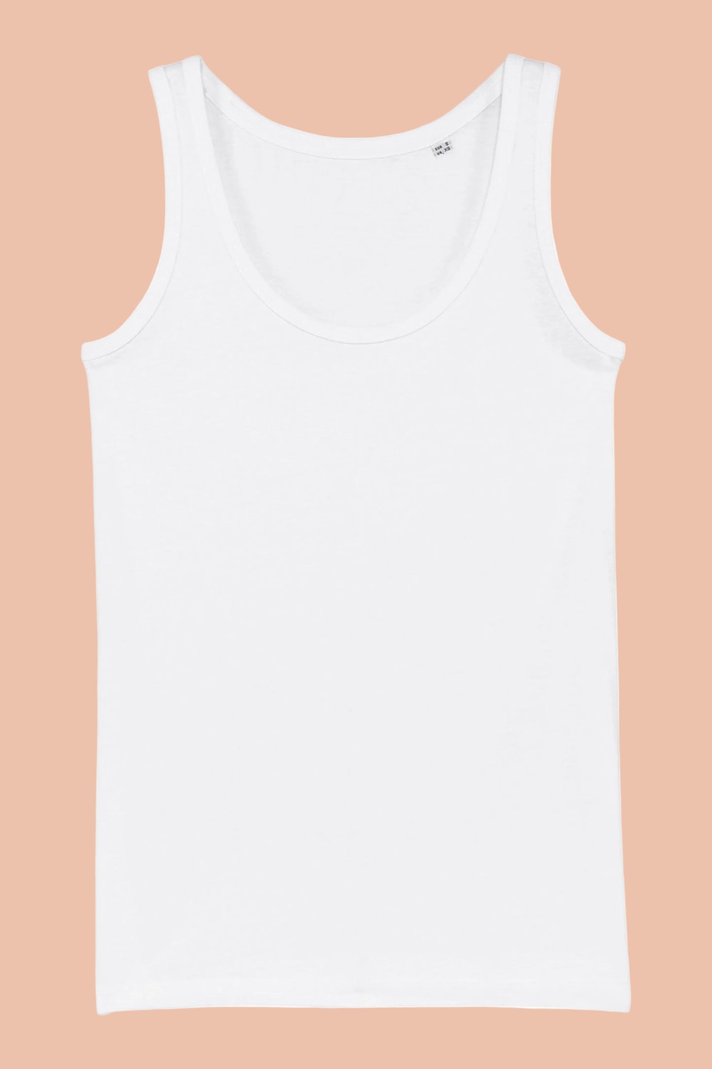 SUNDAZE ORGANIC COTTON FITTED TANK TOP IN DRIFT WHITE - FLAT LAY BY MERAKI BEACH