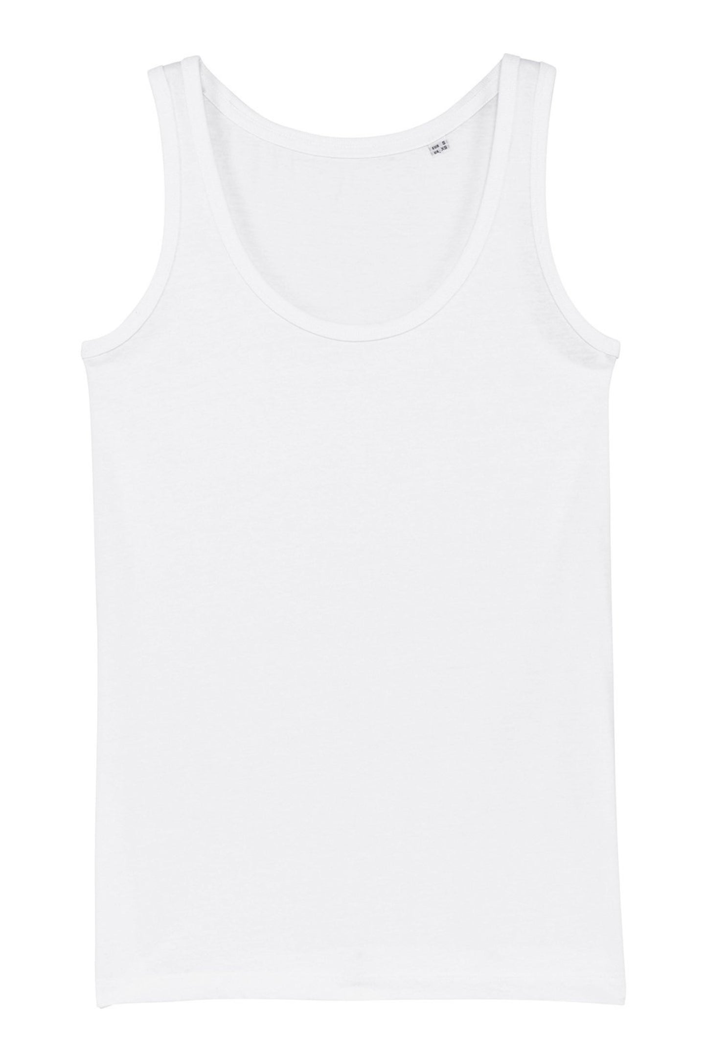 SUNDYE WHITE ORGANIC COTTON FITTED TANK TOP IN DRIFT WHITE