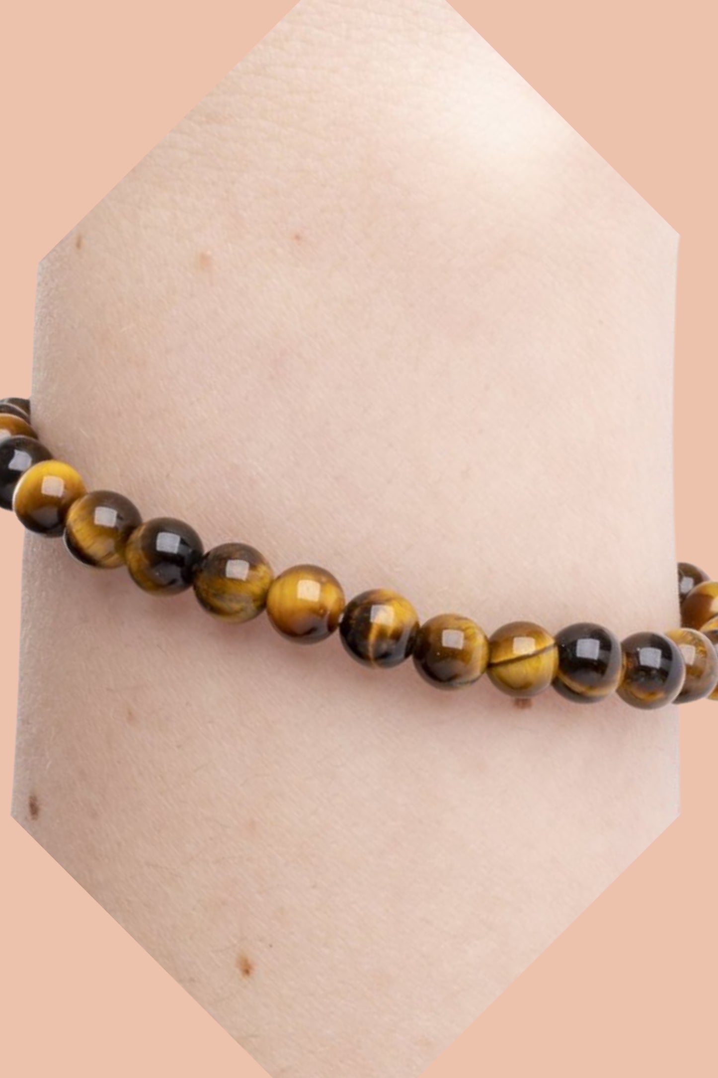 Tiger's Eye Crystal Bracelet with Free Crystal Guide and Cotton Storage Bag by Meraki Rituals Crystal Collection.