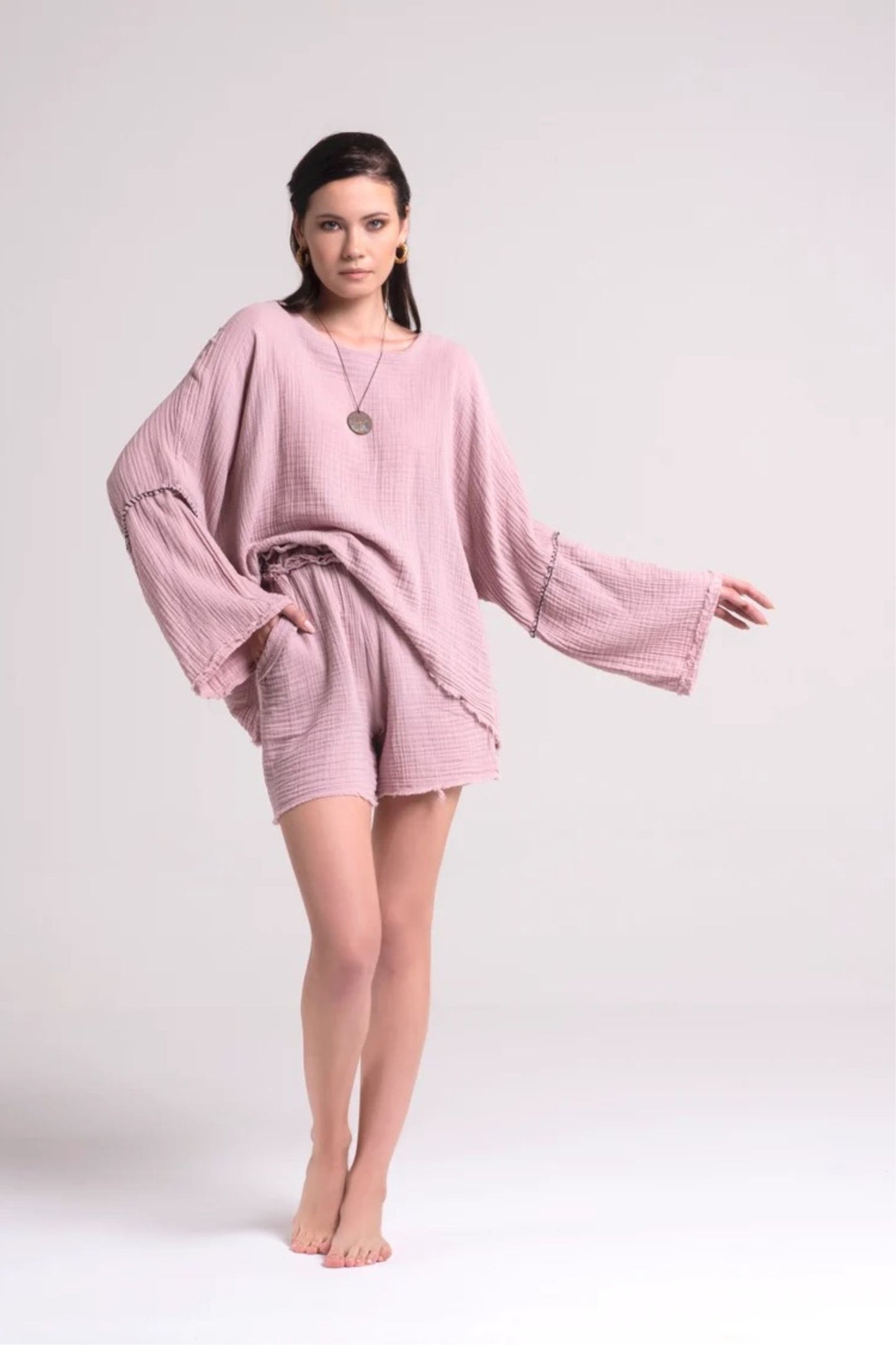 lilac organic cotton co-ord set