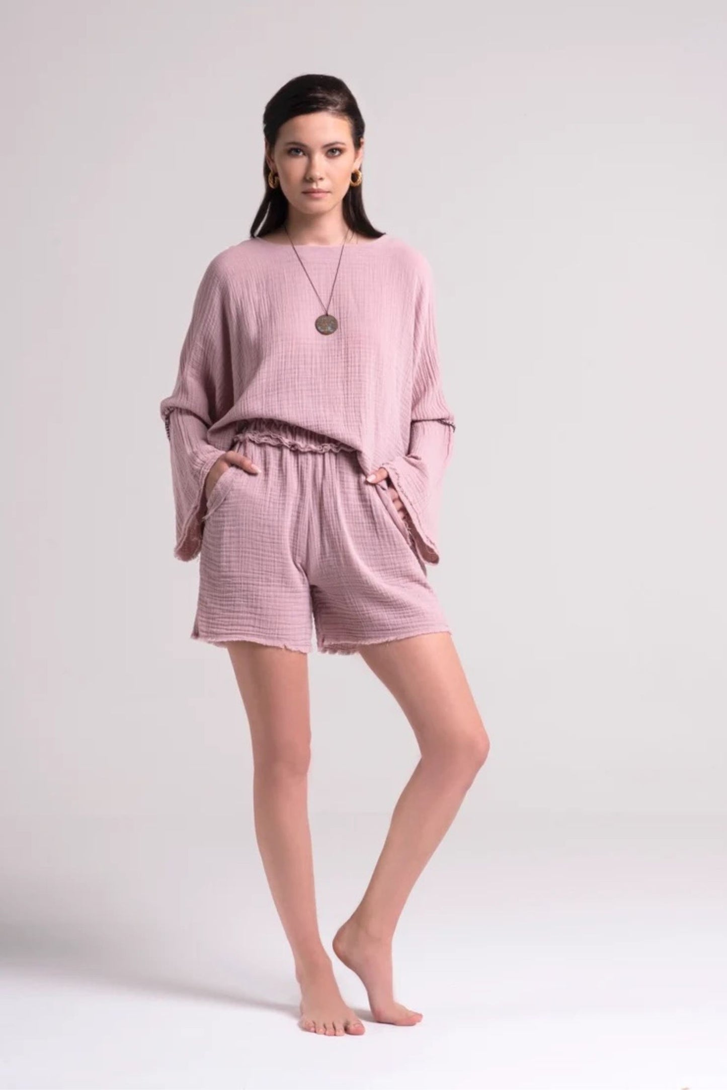 lilac organic cotton co-ord set