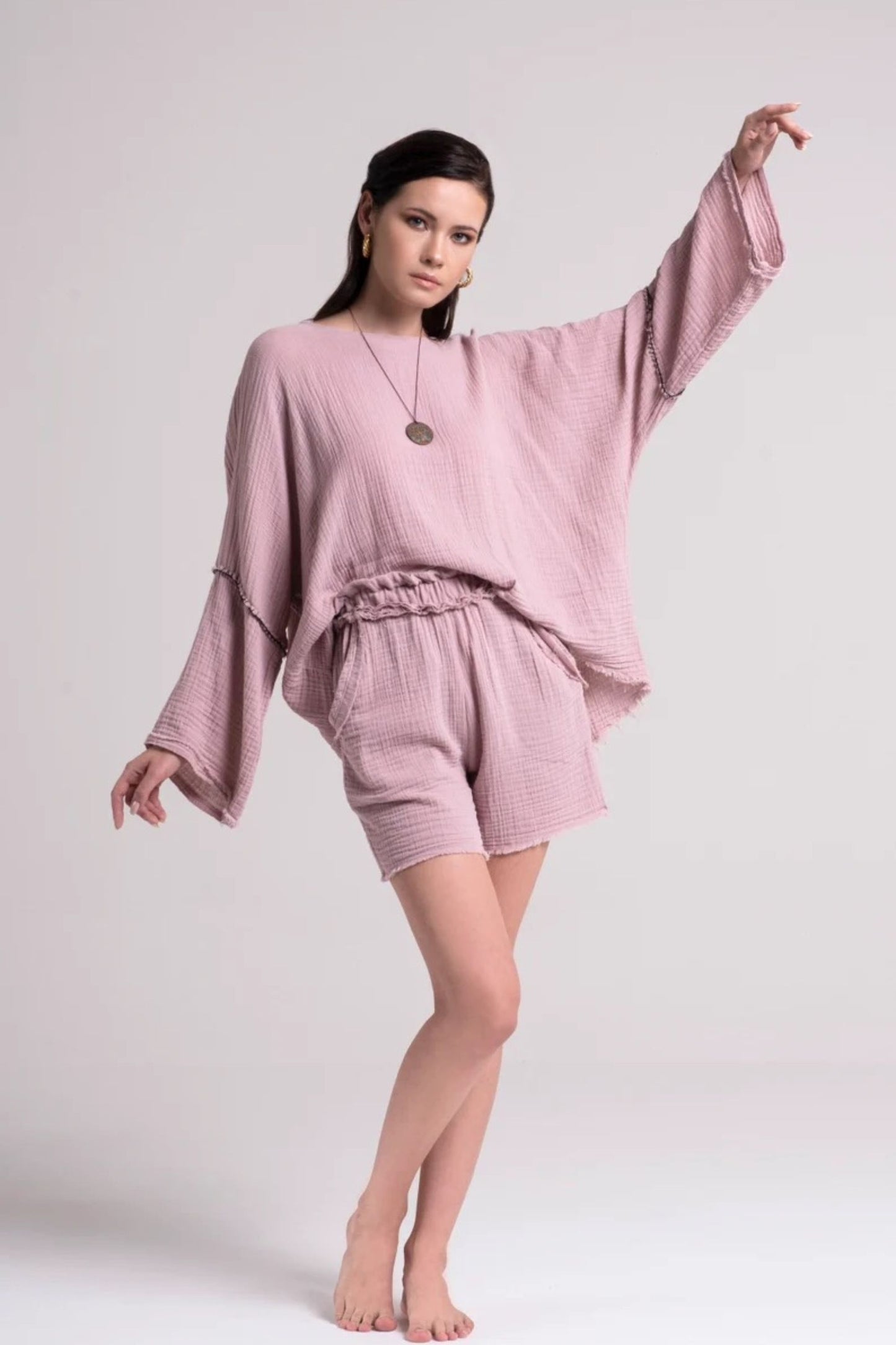 lilac organic cotton co-ord set