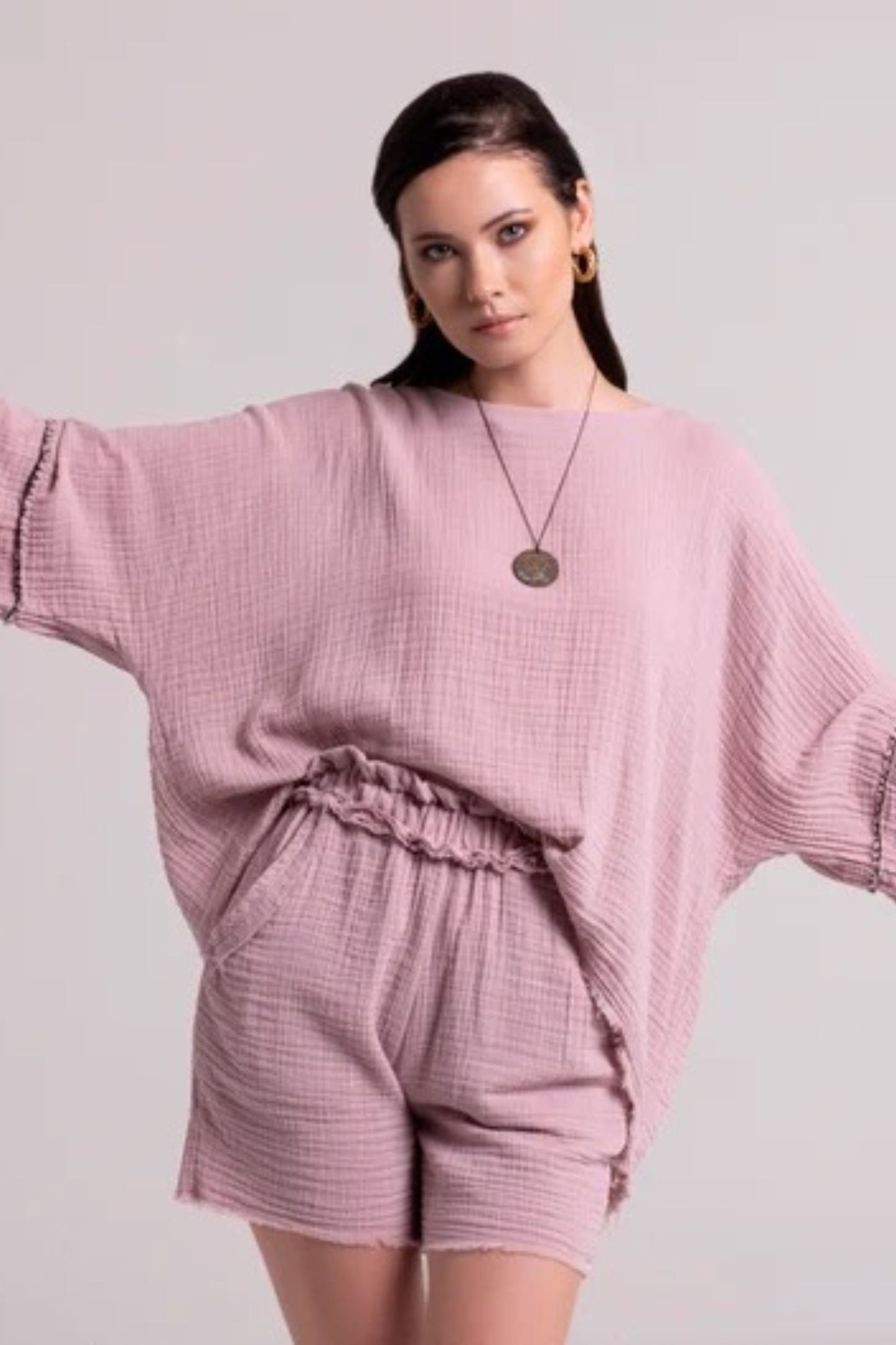 lilac organic cotton co-ord set