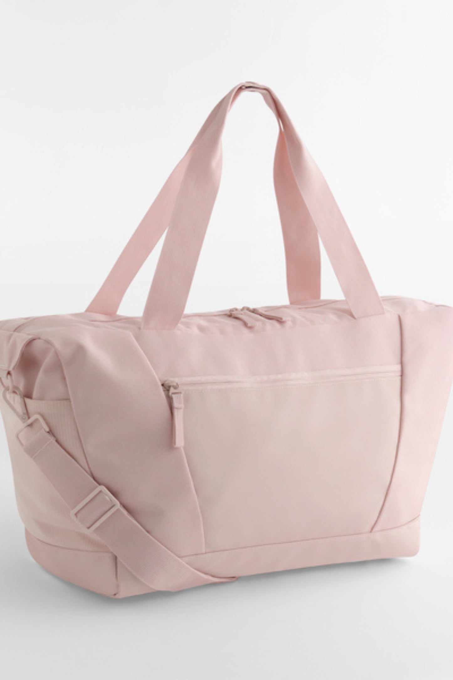 Pink VITA Sustainable fitness, tennis, padel and travel bag with shoulder strap and zip pockets by Meraki Beach.