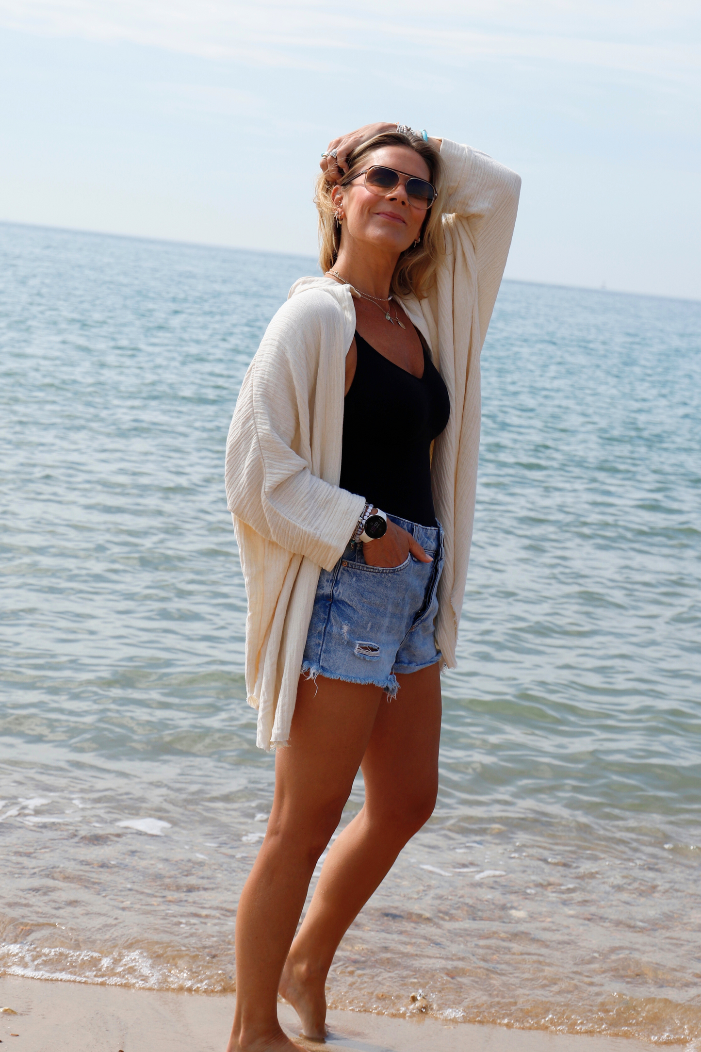 WILD LEOPARD ORGANIC COTTON BEACH SHIRT