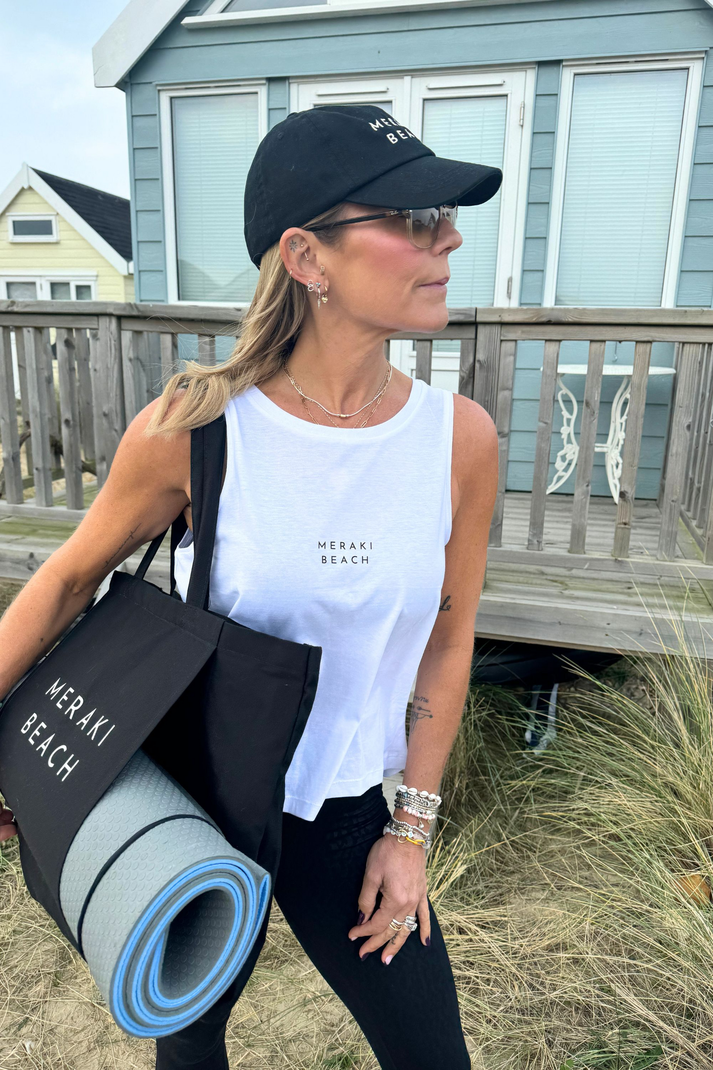 ZEN YOGA VEST, ORGANIC COTTON IN WHITE