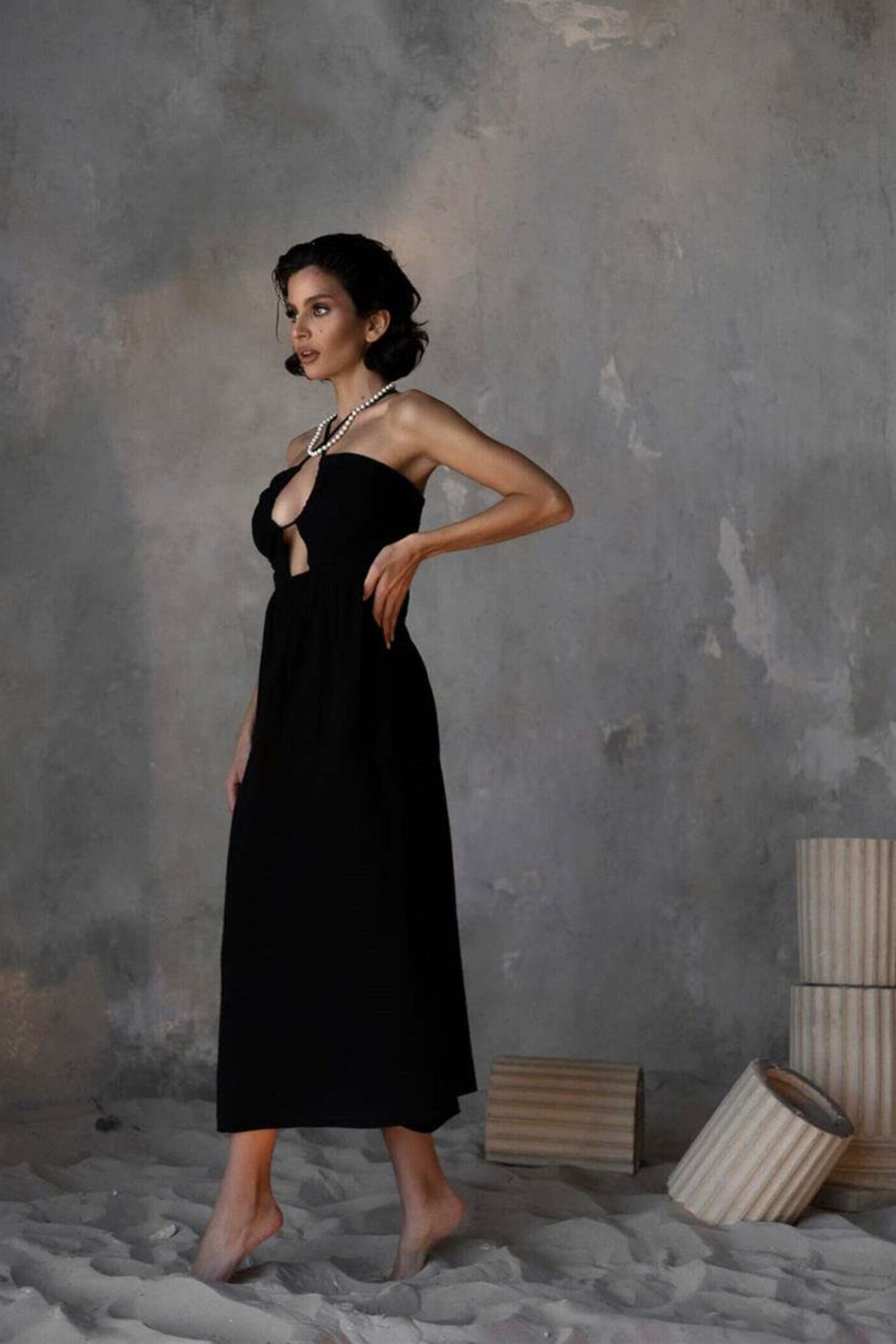 ALICIA Dress in Ebony | Summer Dresses for Women