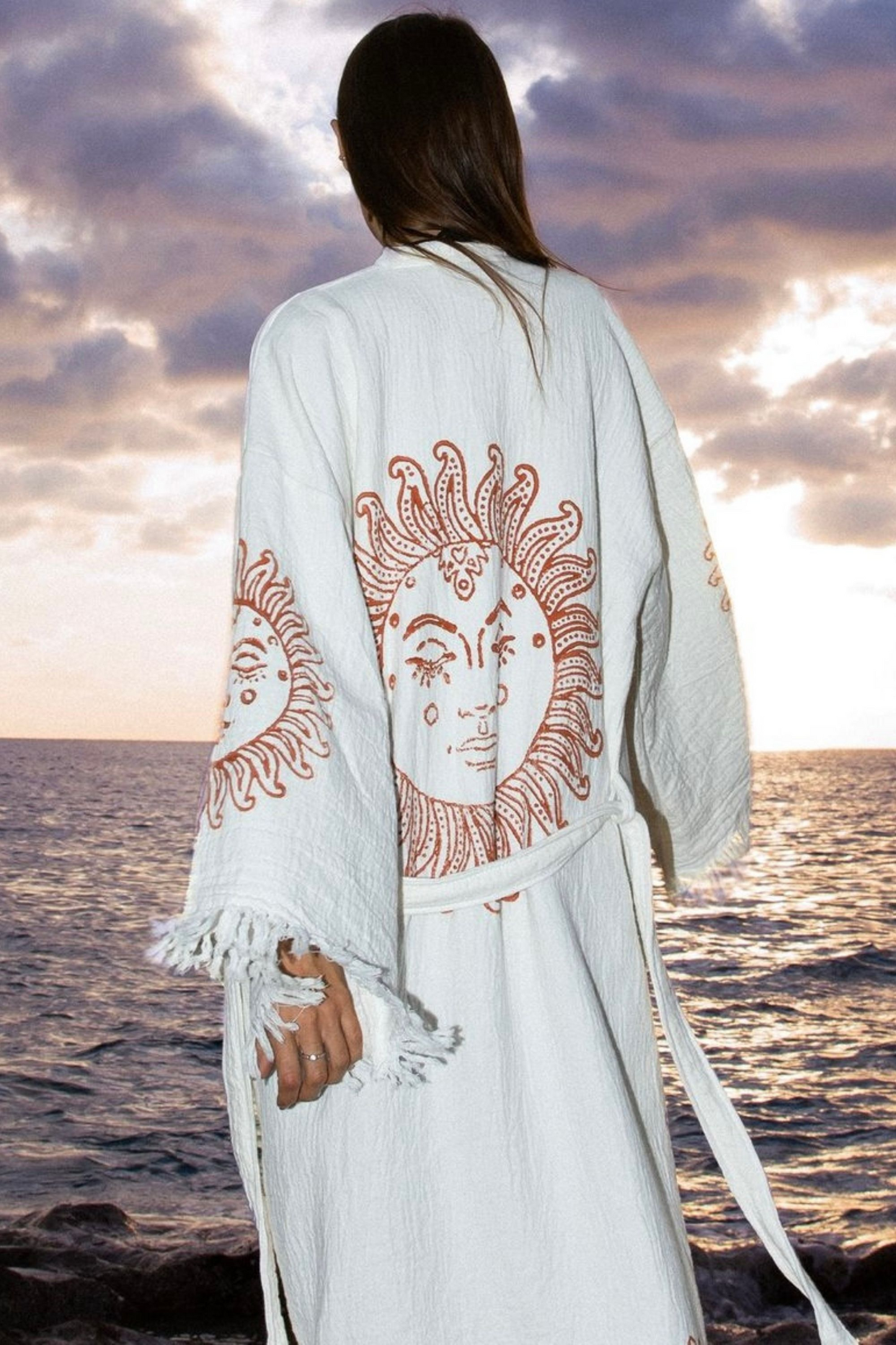 SUN GODDESS ORGANIC COTTON KIMONO ROBE