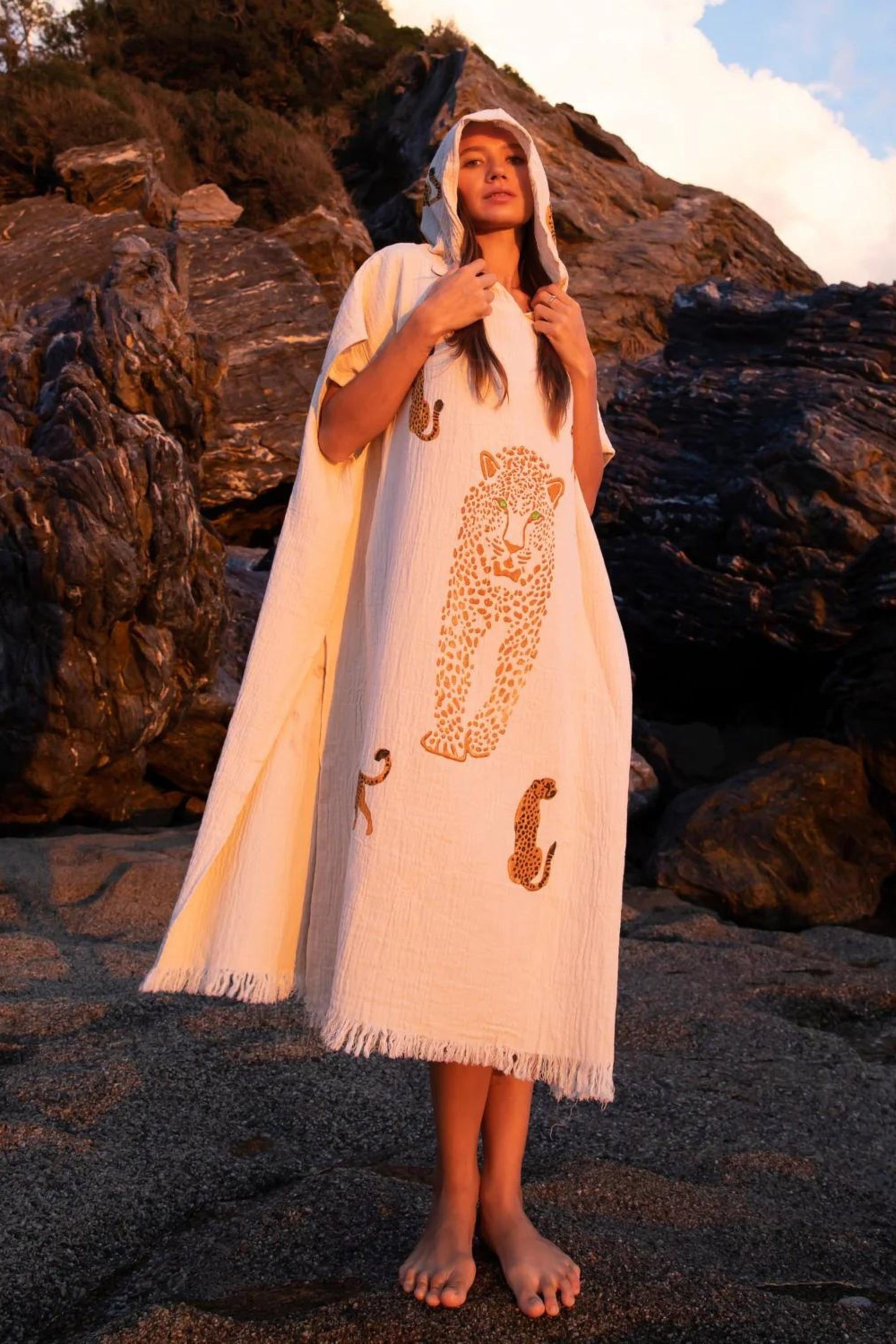 WILD LEOPARD Kaftan | Beach Cover Ups for Women
