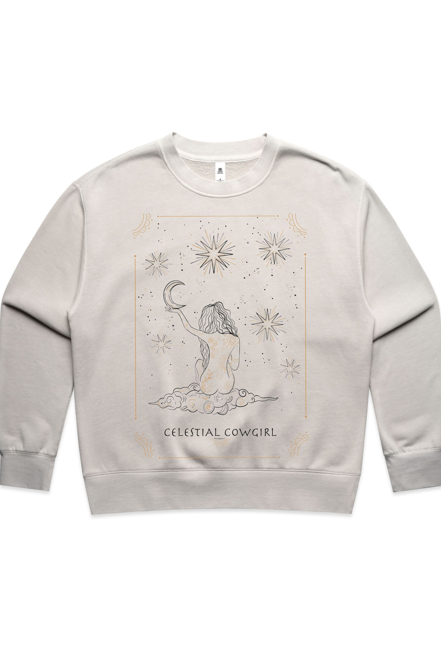 CELESTIAL COWGIRL SWEATSHIRT IN FADED BONE