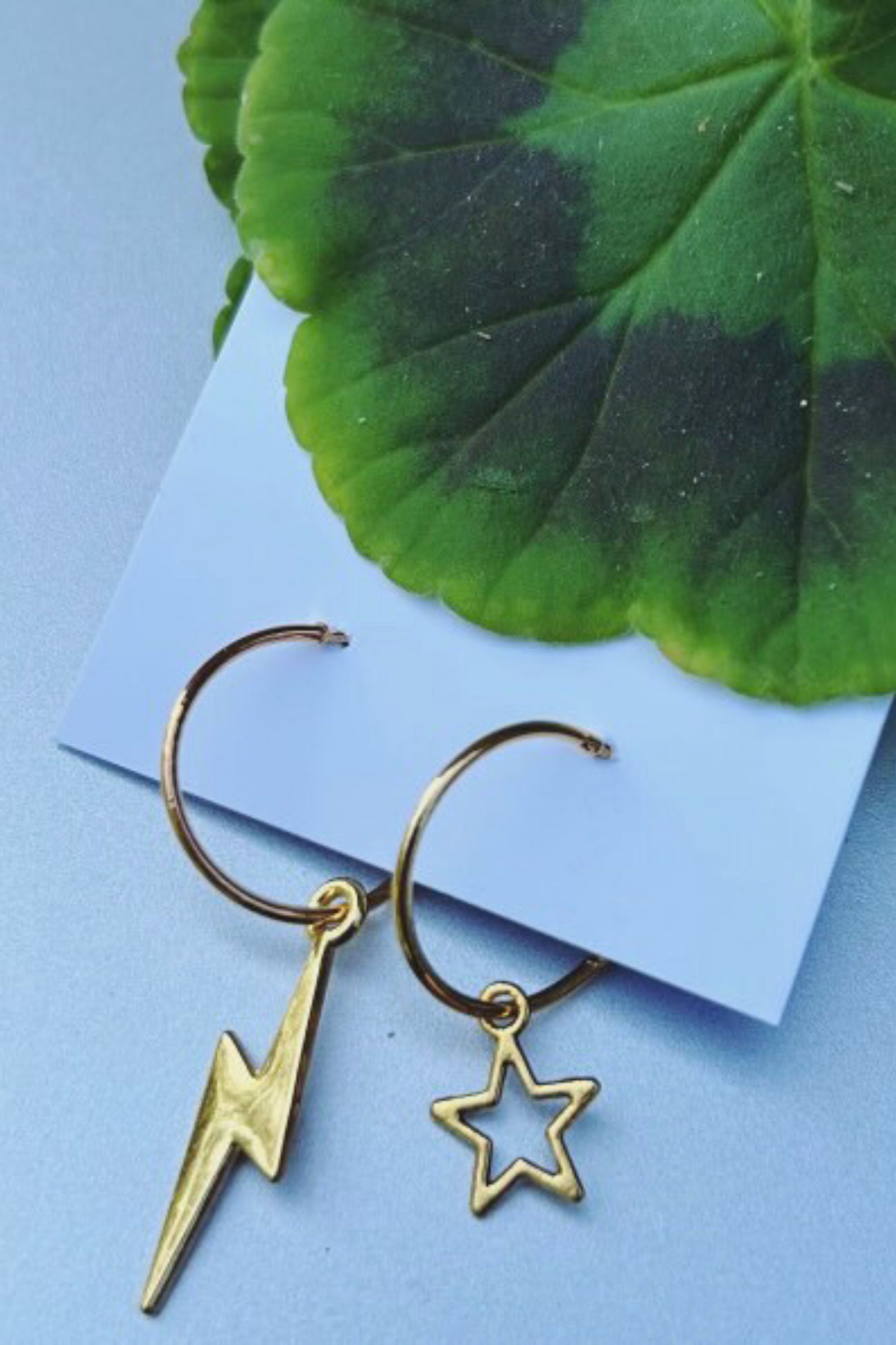 ELECTRO STAR EARRINGS IN GOLD