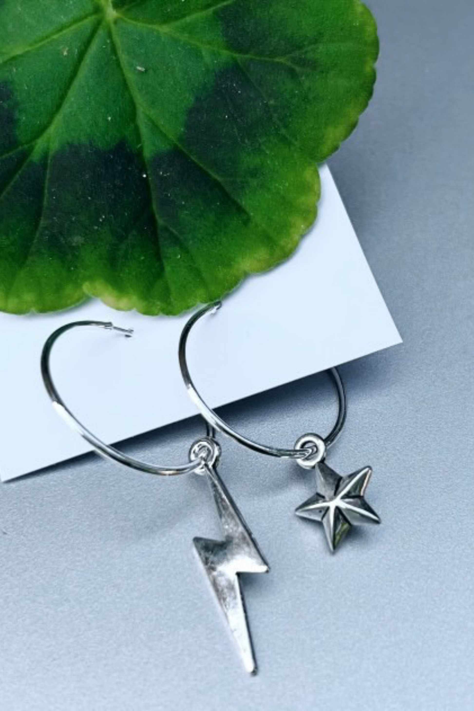 ELECTRO STAR EARRINGS IN SILVER