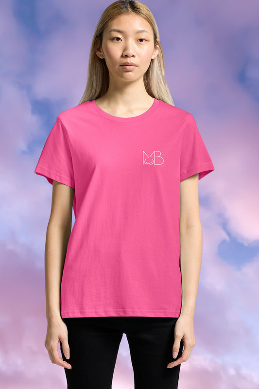 Pink HERA t-shirt women’s sustainable Breast Cancer charity tee by Meraki Beach