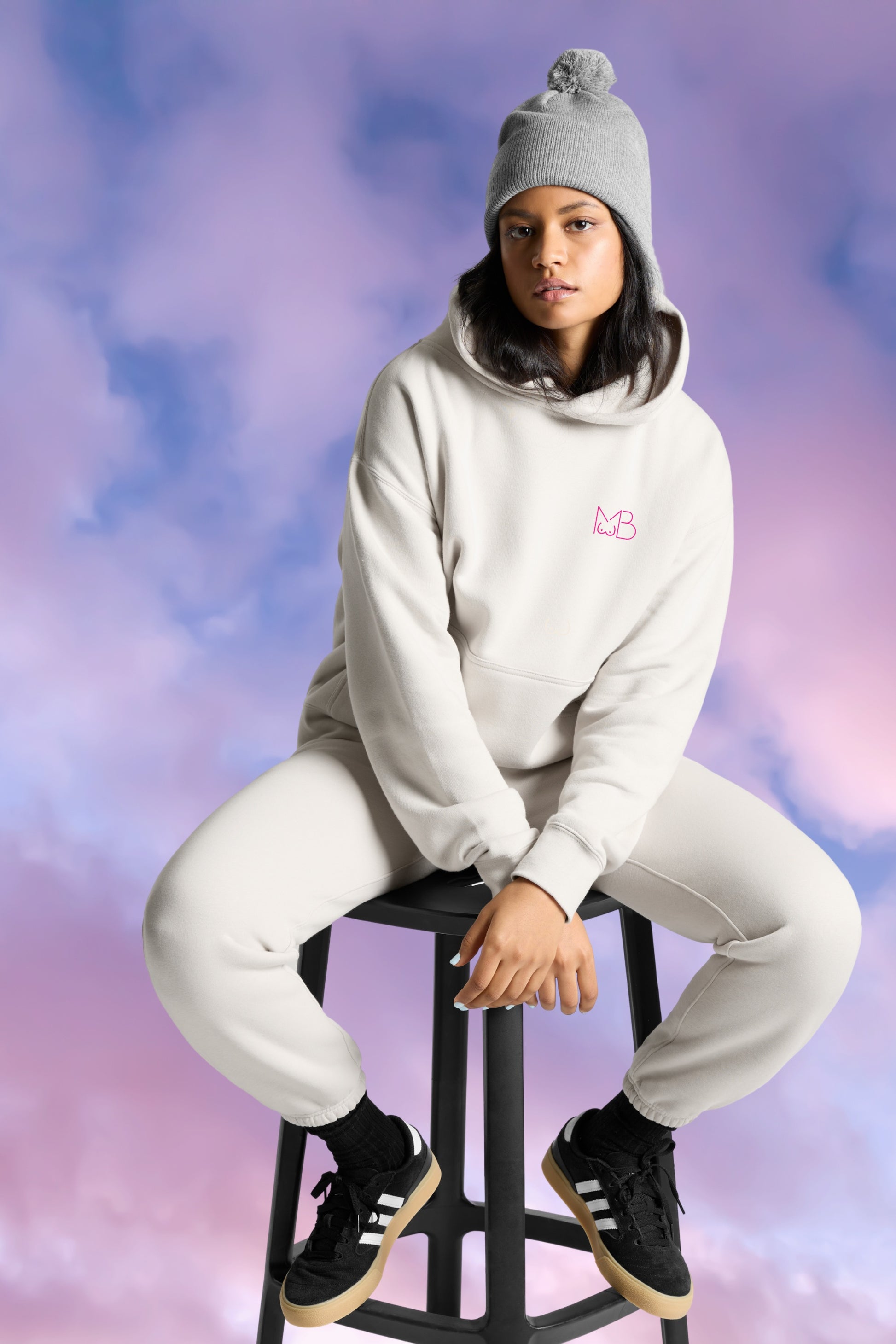 Cream HERA hoodie sustainable charity hoodie by Meraki Beach