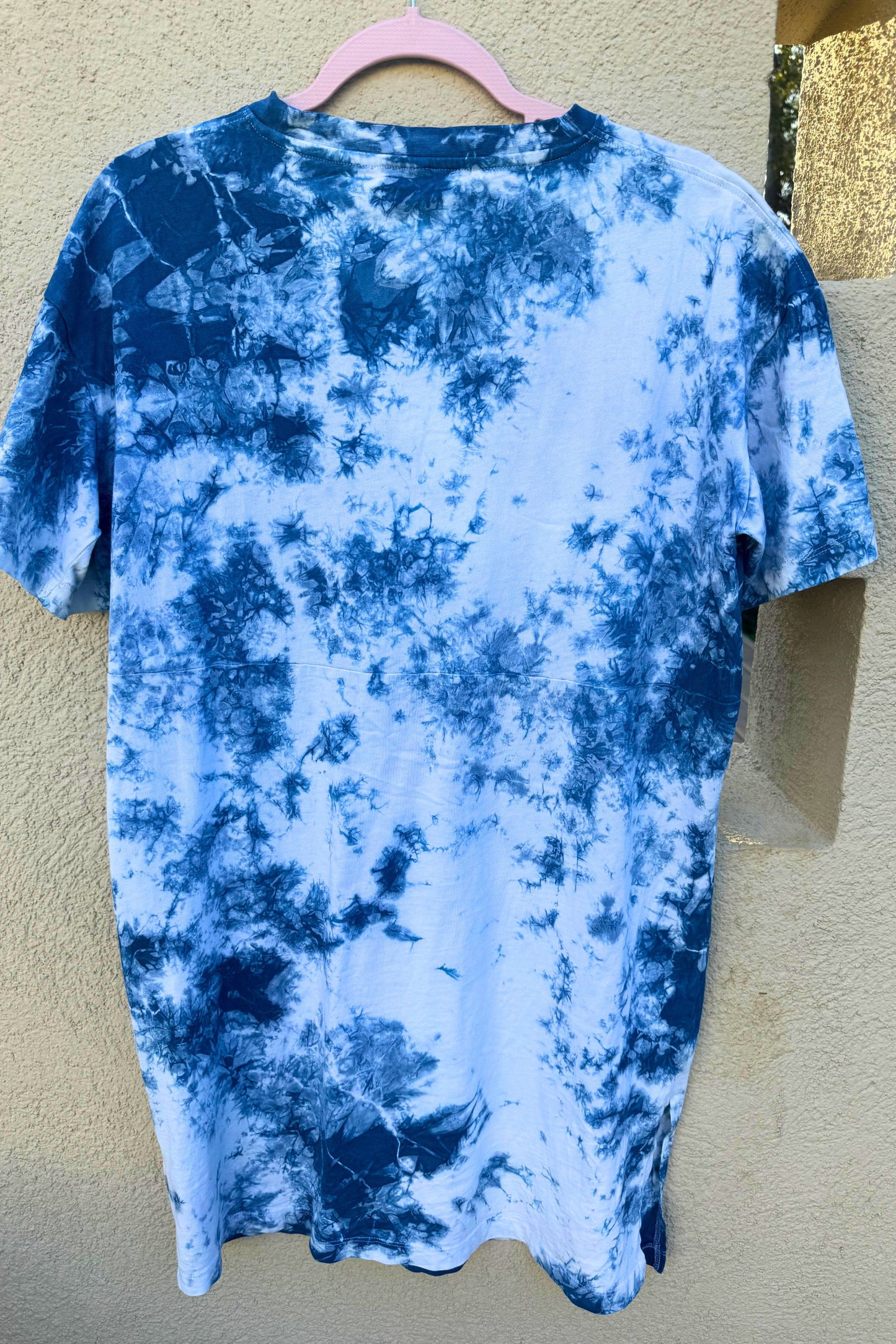 LOLA ORGANIC COTTON AND SHIBORI TSHIRT DRESS 