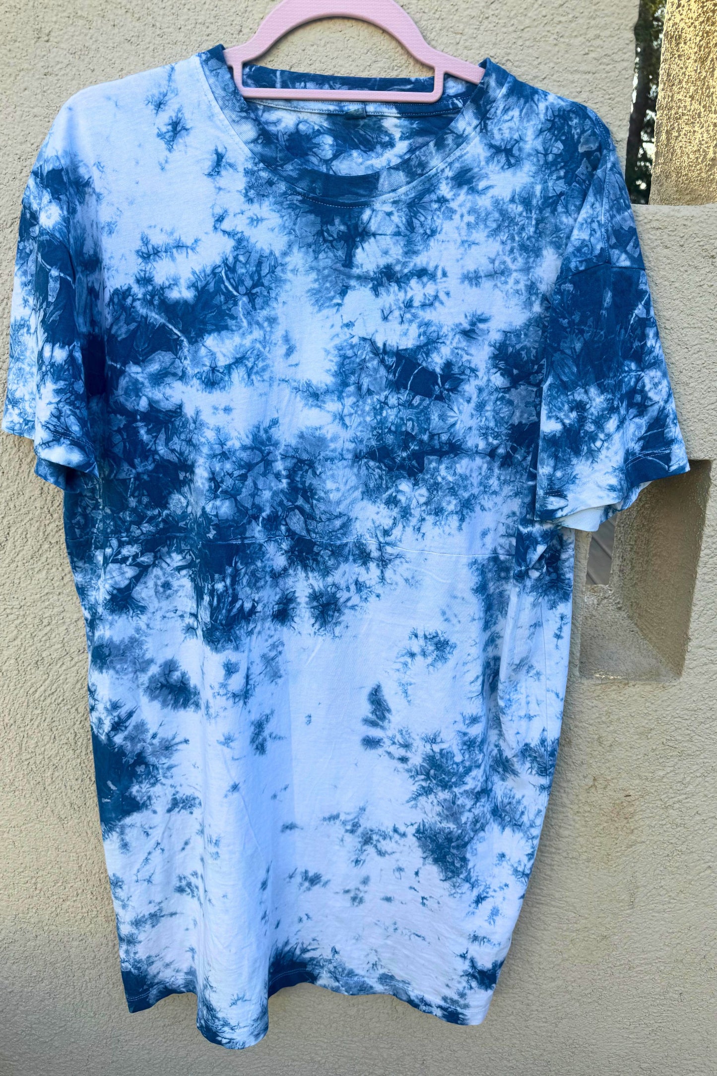LOLA ORGANIC COTTON AND SHIBORI TSHIRT DRESS 