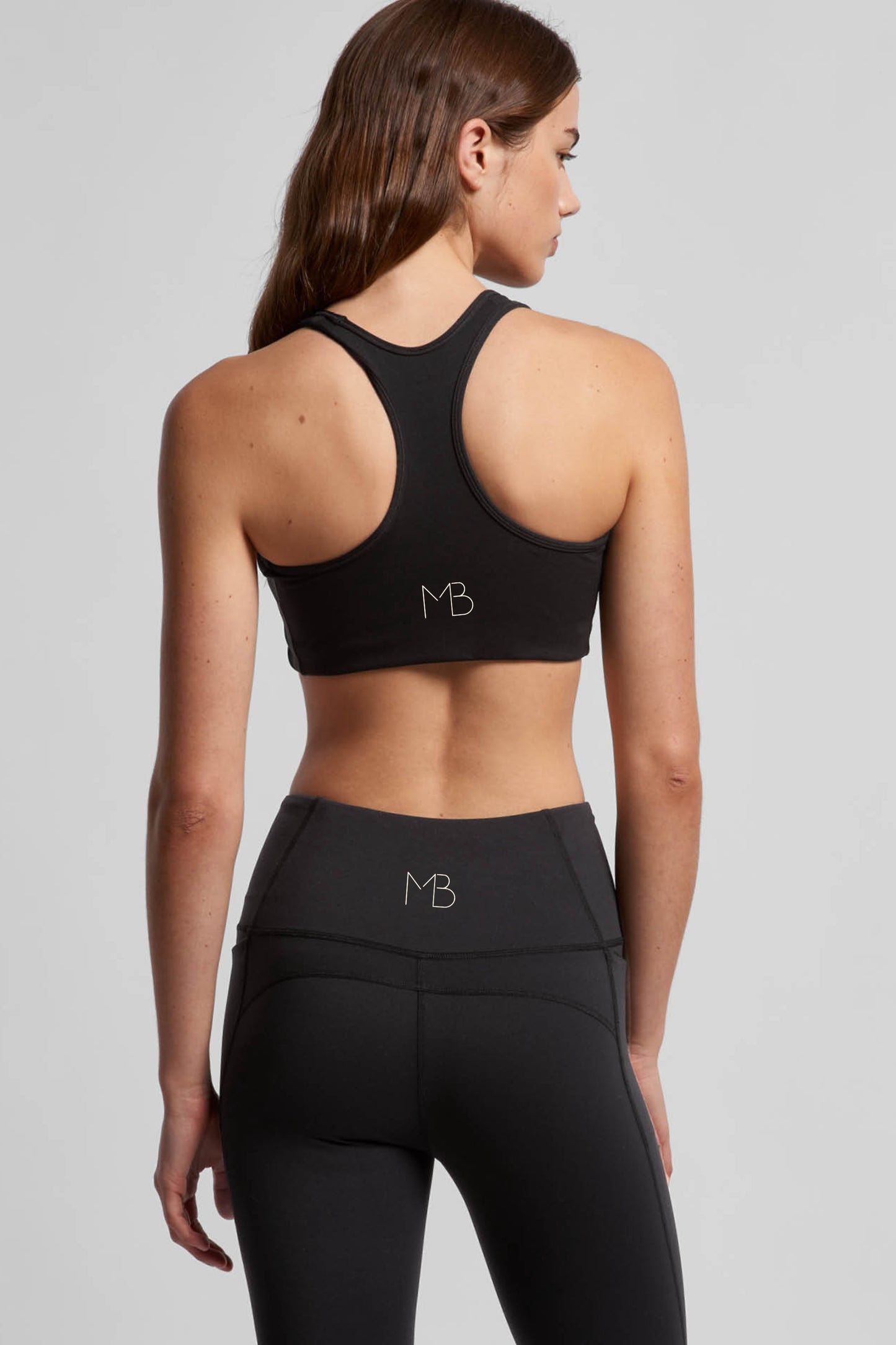 MAREA Active Bra Top in Black – recycled nylon sustainable sports bra by Meraki Beach
