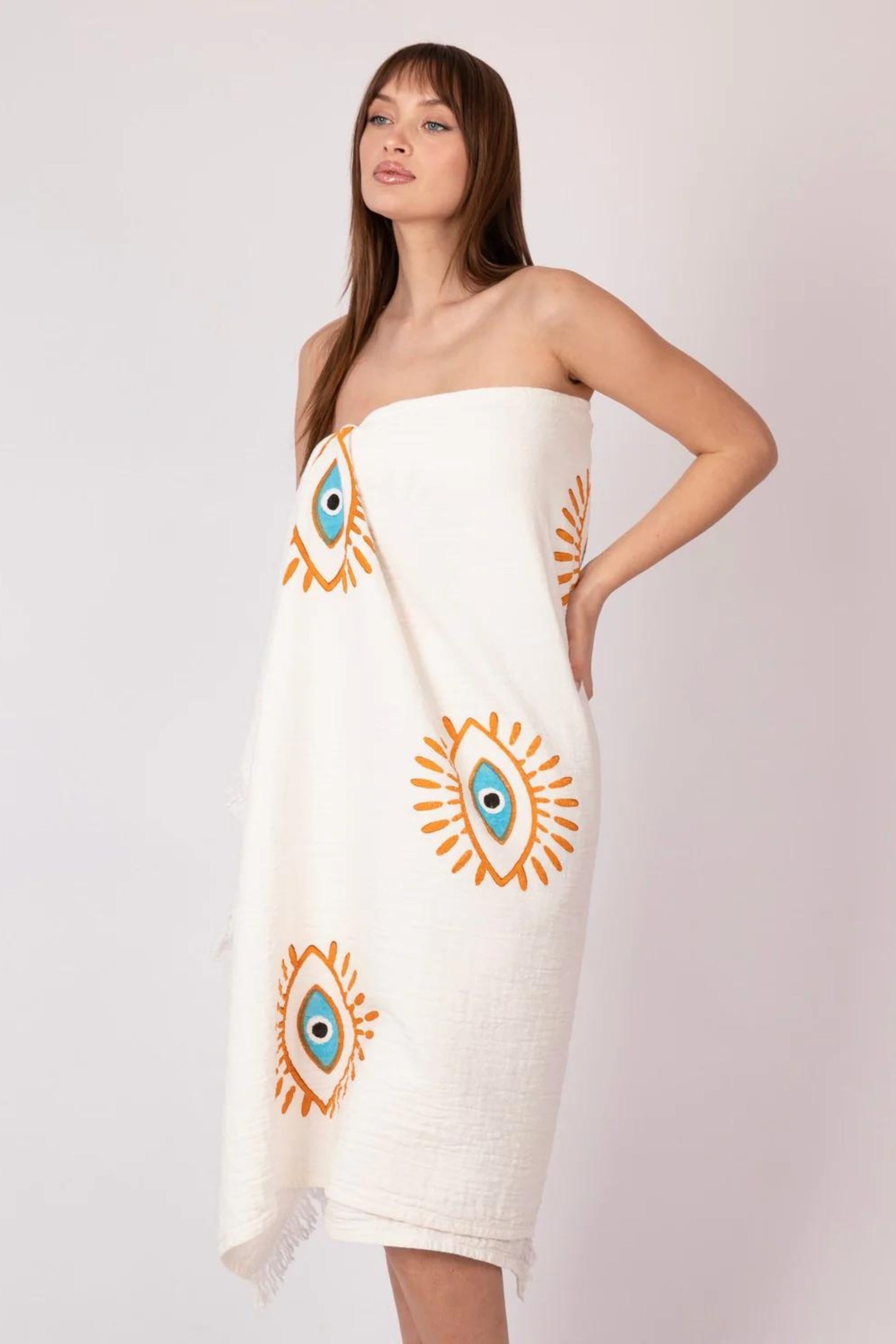 NAYA organic cotton peshtemal towel sustainable turkish towel by Meraki Beach.