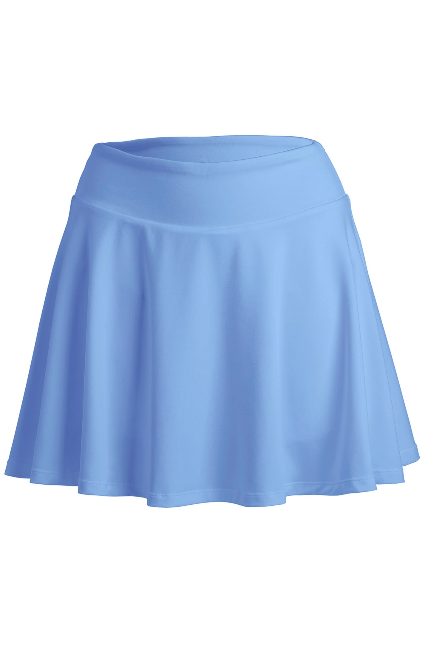 PALMA Recycled Fitness Skort in Sky Blue  – sustainable high-waisted skort with built-in shorts by Meraki Beach