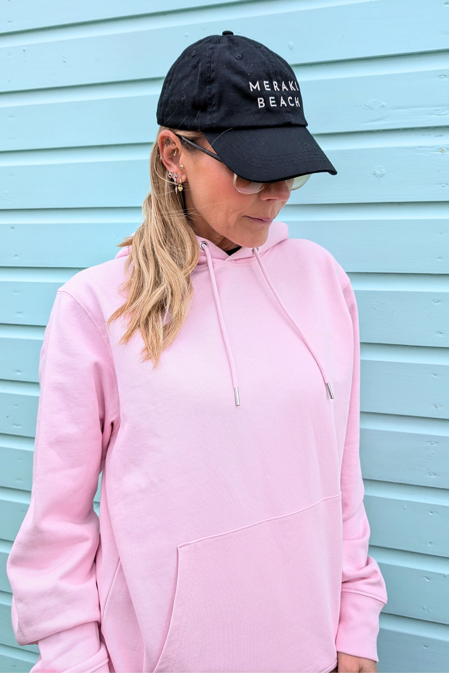 ORGANIC COTTON RIDE ICONIC HOODIE IN PINK