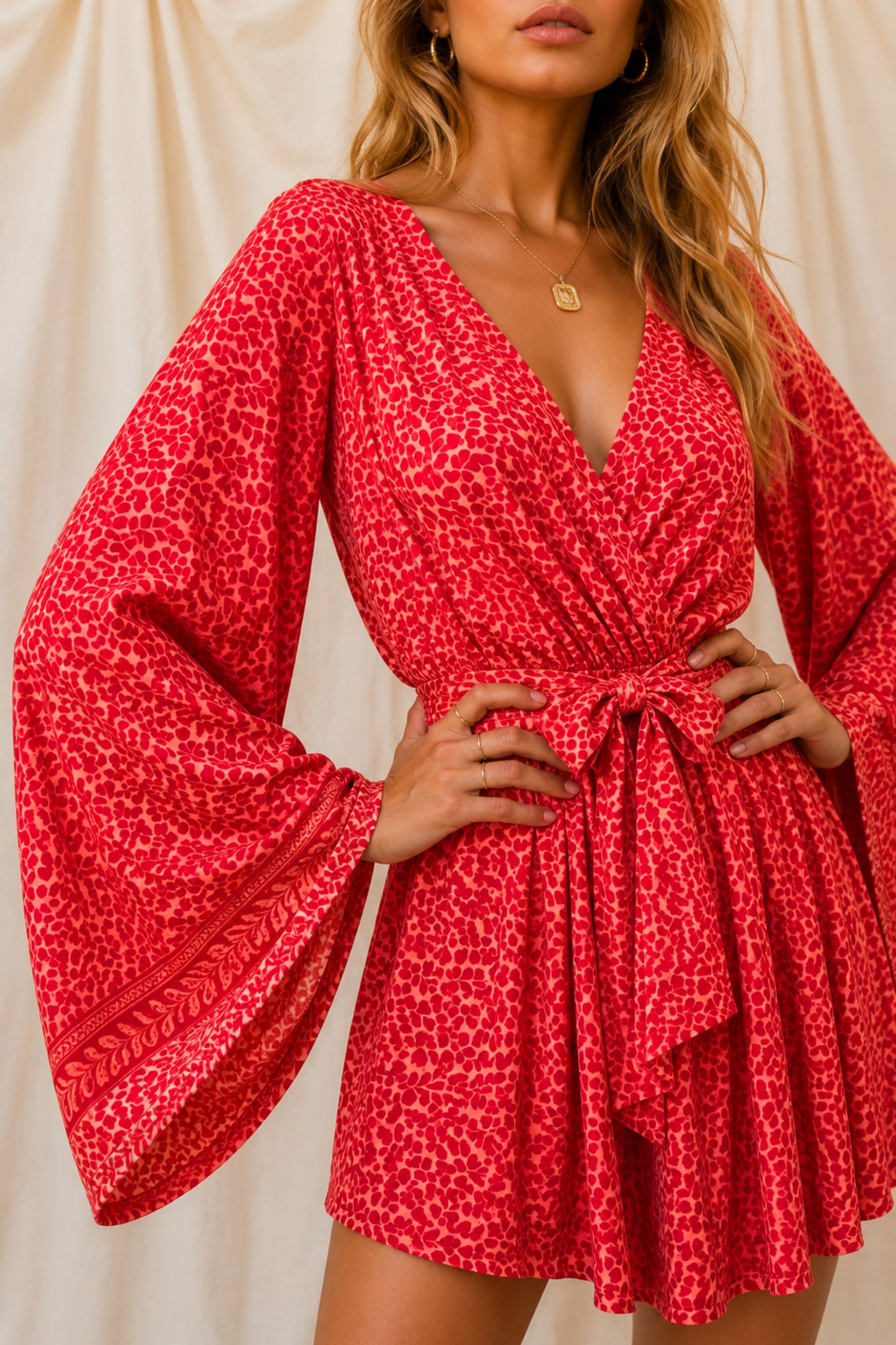 RADIATE SOLARA Reclaimed Silk Kimono Dress Set