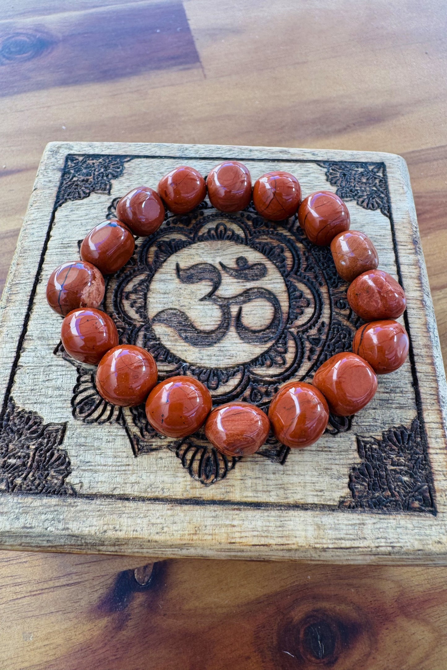 RED JASPER Crystal Bracelet - Strength, Vitality & Grounding