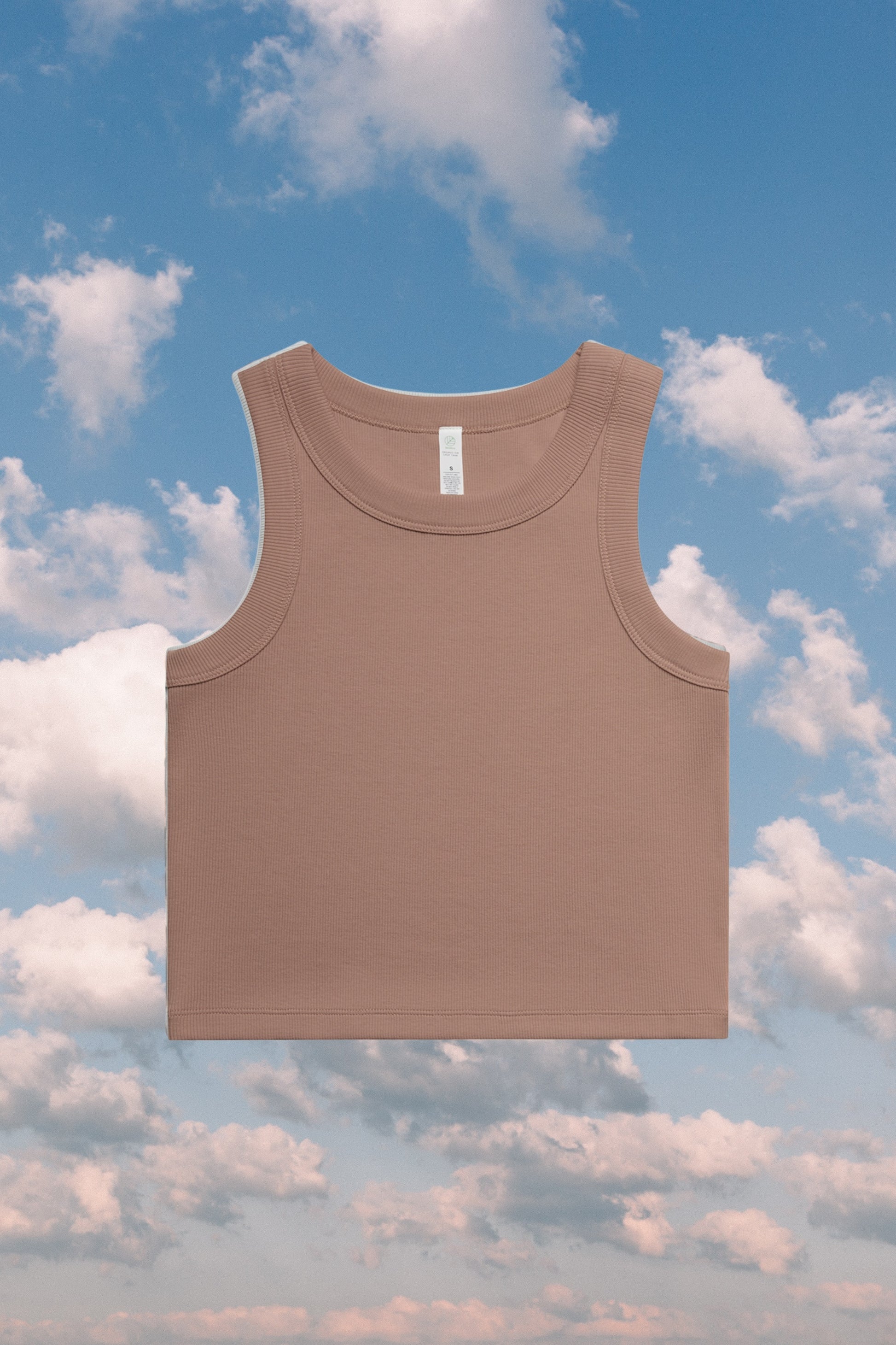 REVA Rib Organic Cotton Tank in Hazy Pink – soft organic cotton rib tank by Meraki Beach