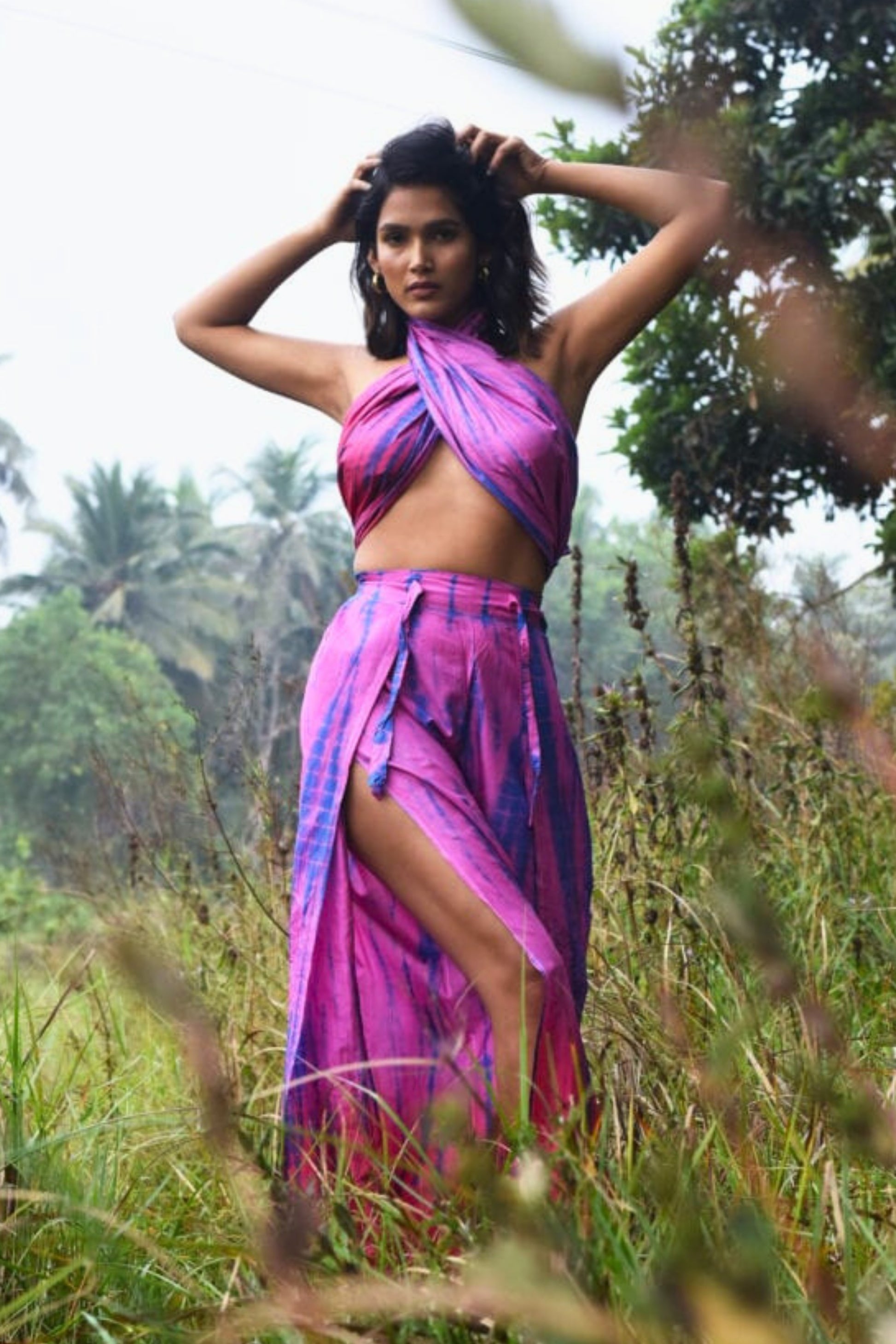 SURAMYA SILK PALAZZO PANTS BY MERAKI BEACH