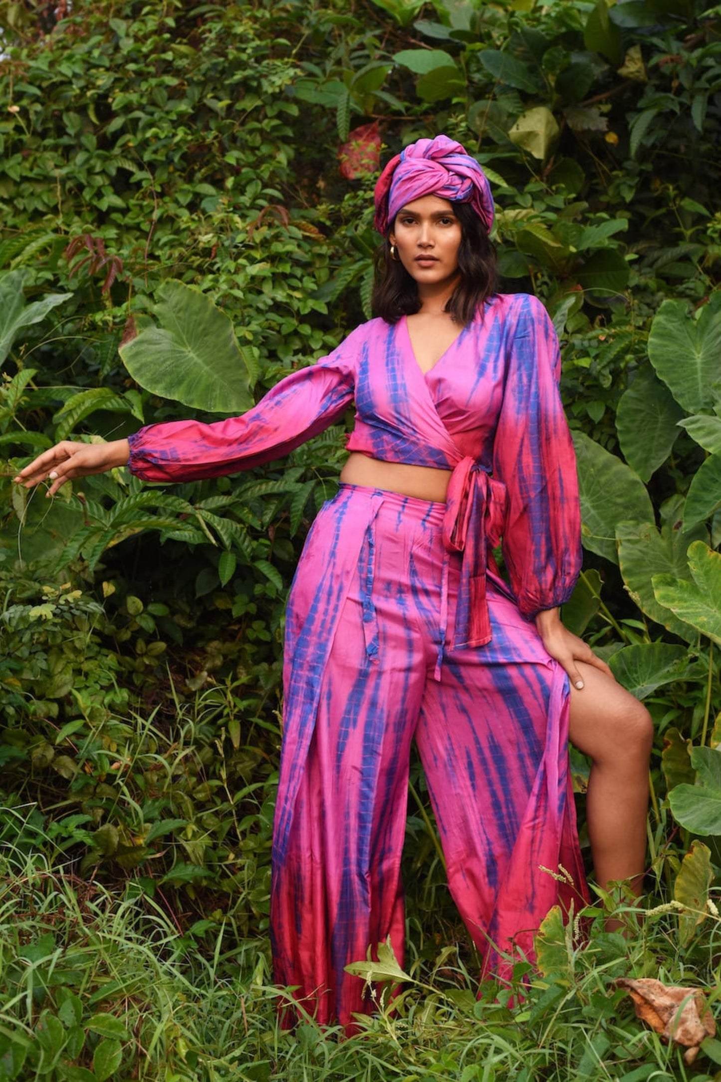 SURAMYA SILK PALAZZO PANTS BY MERAKI BEACH