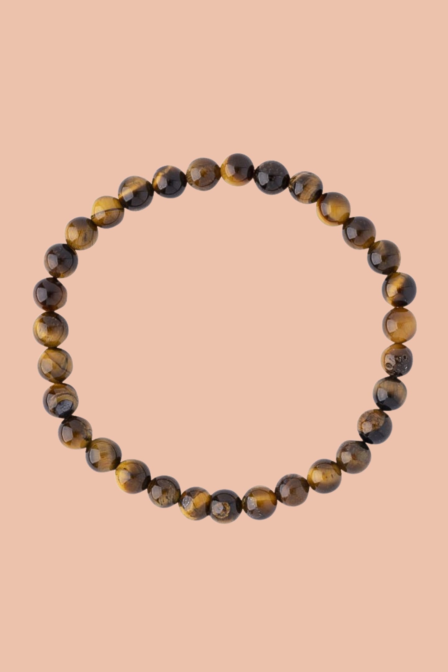 Tiger's Eye Crystal Bracelet with Free Crystal Guide and Cotton Storage Bag by Meraki Rituals Crystal Collection.
