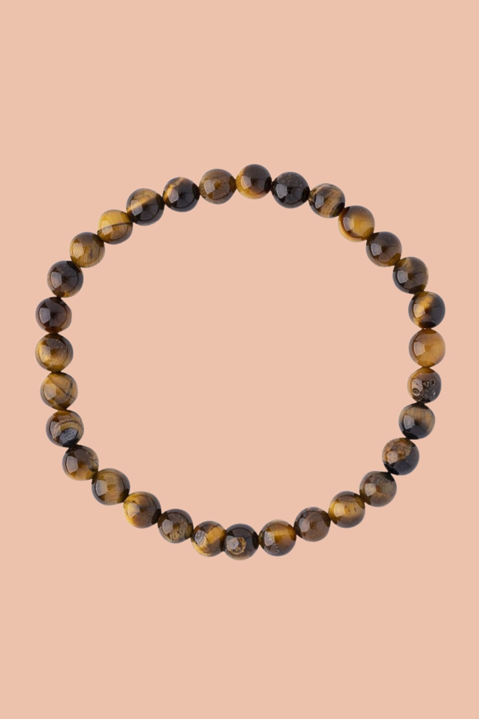 Tiger's Eye Crystal Bracelet with Free Crystal Guide and Cotton Storage Bag by Meraki Rituals Crystal Collection.