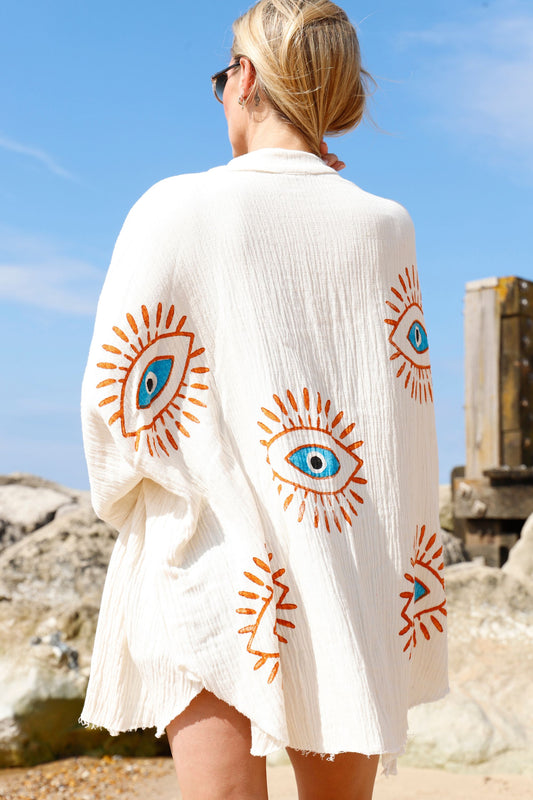 TURQUOISE Beach Shirt | Women's Kimonos & Holiday Clothes