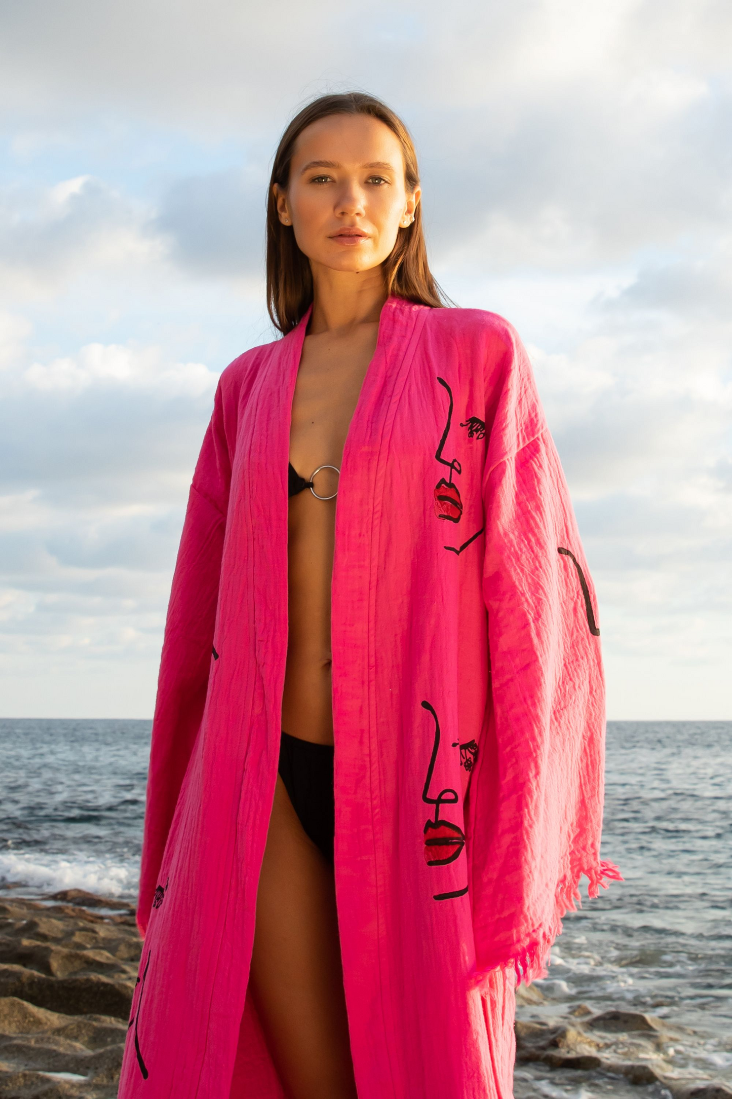 ZEHRA Kimono in Pink | Women's Kimonos