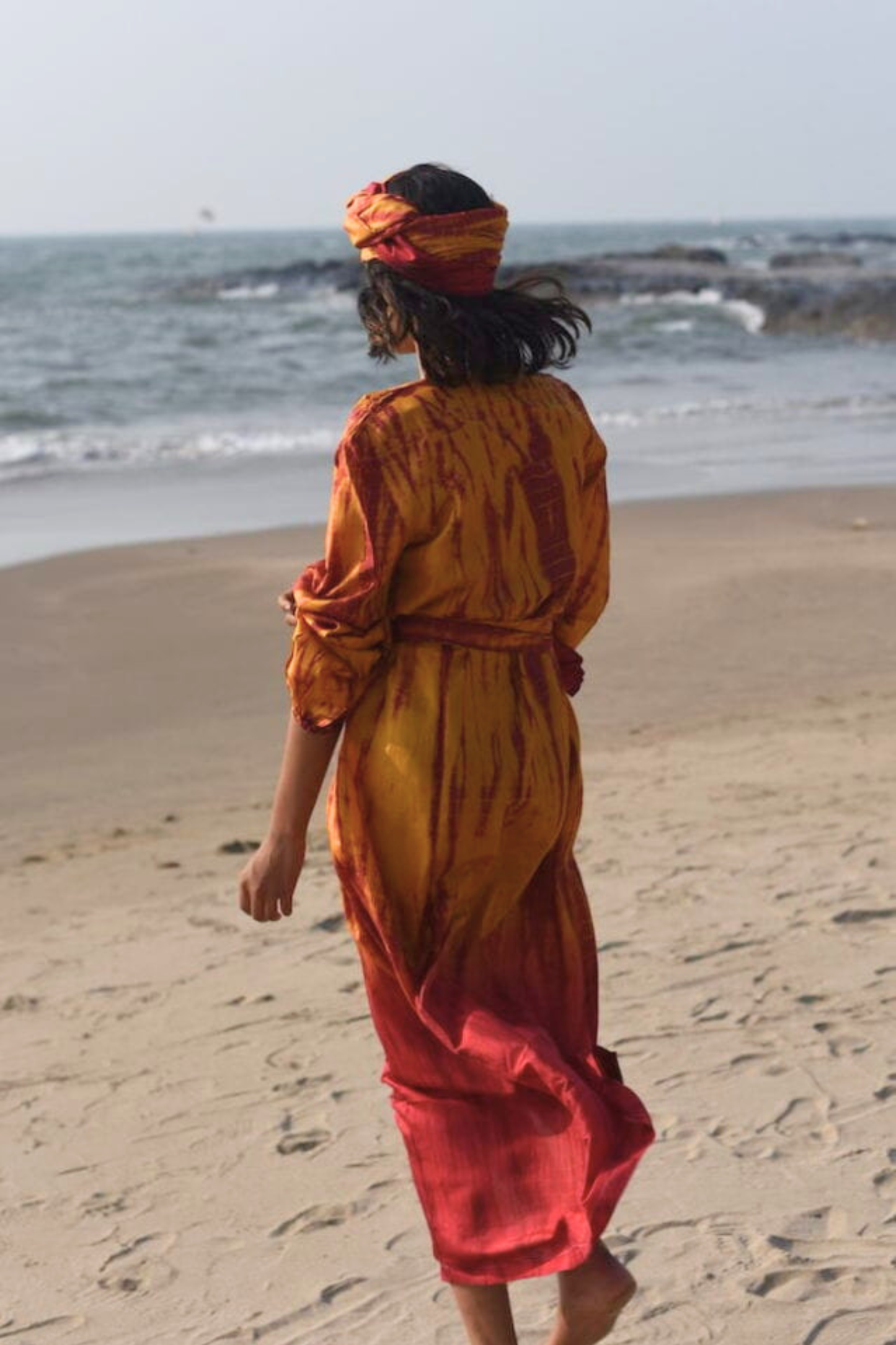 ASHA SILK KIMONO DRESS BY MERAKI BEACH