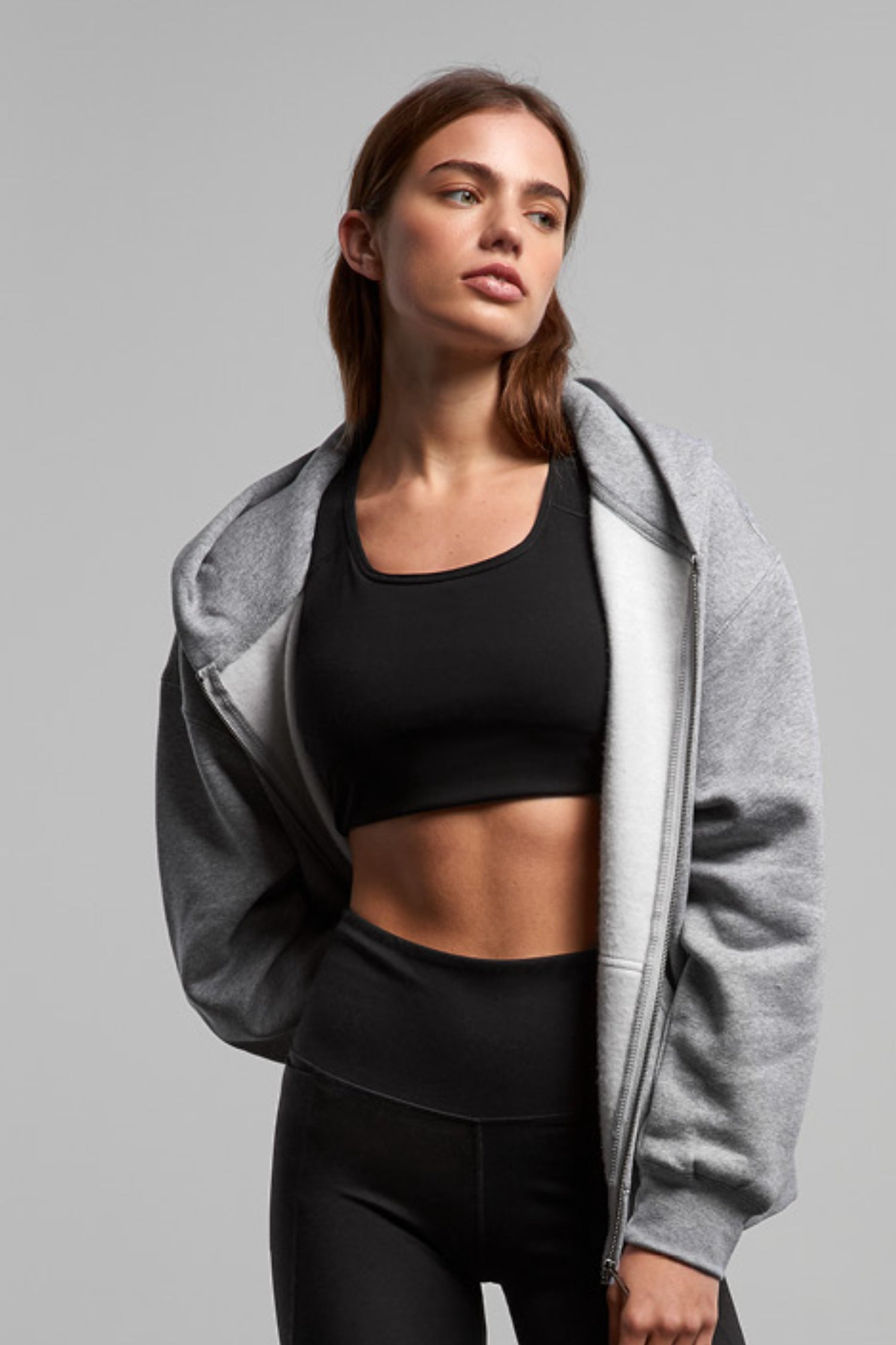 MAREA Active Bra Top in Black – recycled nylon sustainable sports bra by Meraki Beach