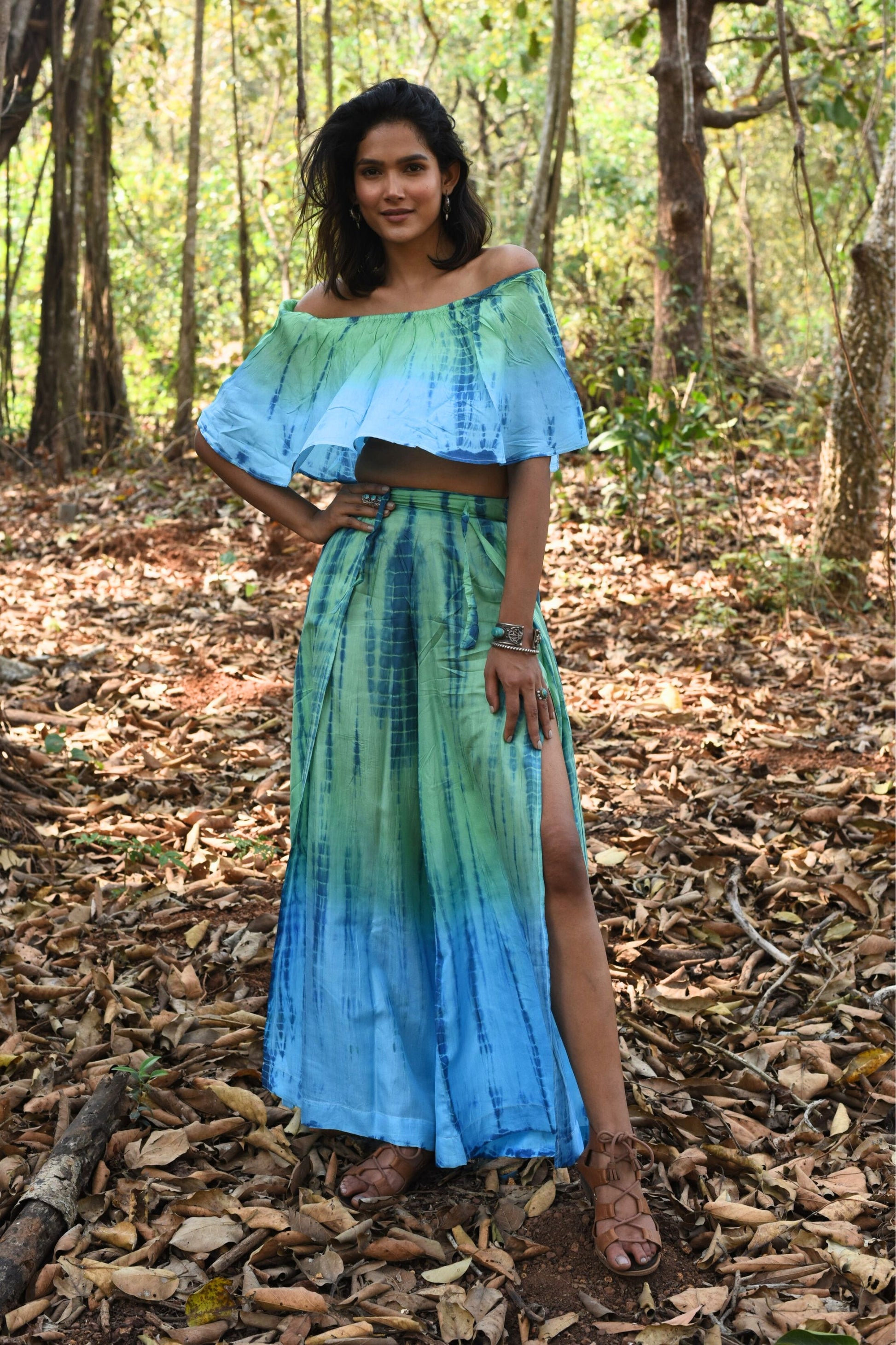 MOKSHA SILK PALAZZO PANTS BY MERAKI BEACH 